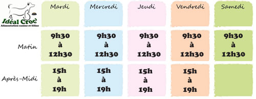 horaire magasin 31